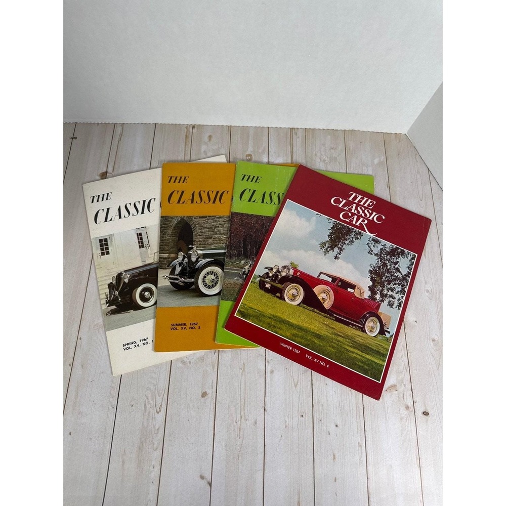 The Classic Car Magazine 1967 Complete Year Set Vol XV No 1-4 CCCA